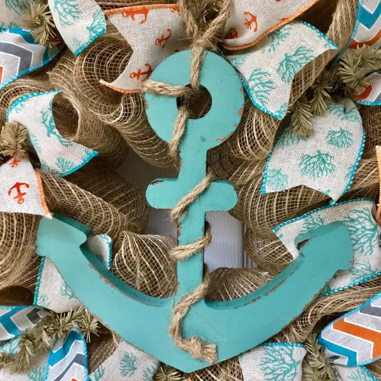 Longshore Tides Nautical Wreath Anchors Away Wayfair Canada